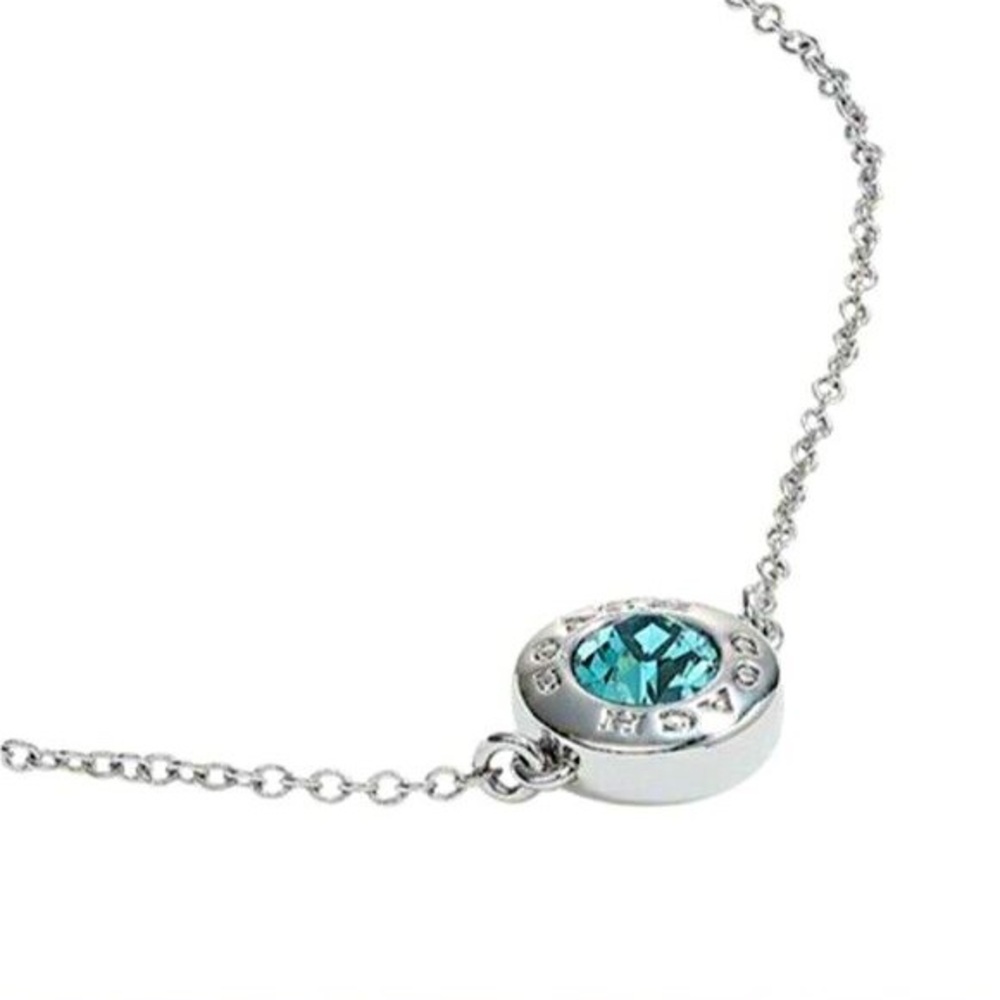 ** Brand New ** COACH OPEN CIRCLE SLIDER BRACELET SILVER BLUE
